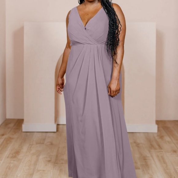 Revelry Wisteria Blair Chiffon Bridesmaid Dress - Picture 1 of 4